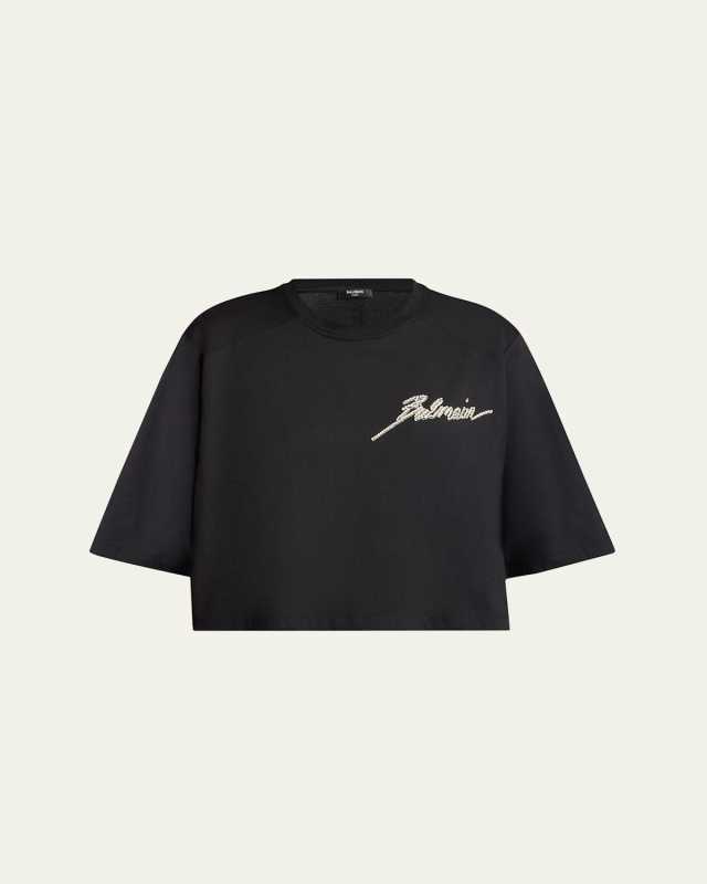 Crystal Logo Cropped T-Shirt